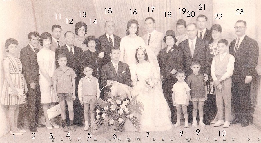 MARIAGE ORAN ECKMUHL 16 JUIN 1962 DE JEANNE MASEGOSA ET DE CLAUDE MULIARDO.JPG